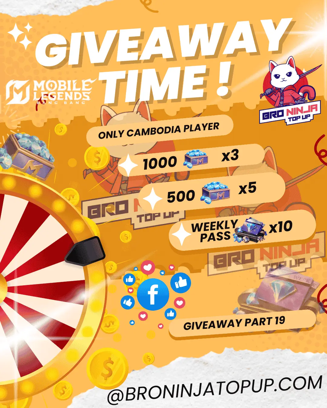 ninjatopup-giveaway-ជាលេីកទី13-ដែលអ្នកទាំងអស់គ្នាអាចចូលលេងបានដោយសេរី🥰